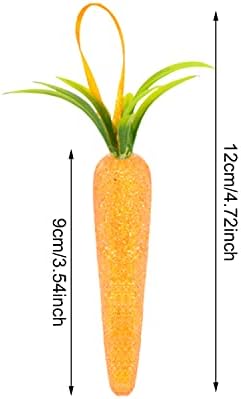 Yueton 12PCS Foam Carrot Hanging Ornaments