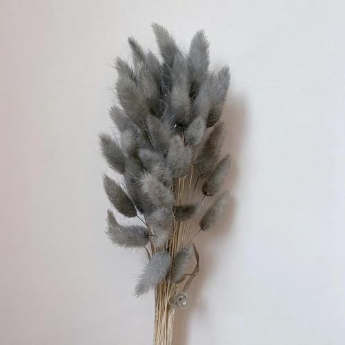 Kungzunmolds Artificial Flowers Decor 50Pcs 35cm Nature Bunny Rabbit Tail