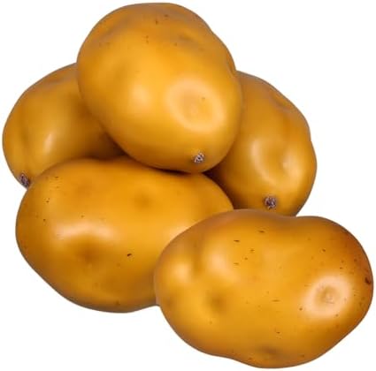 5Pcs Realistic Foam Potatoes for Home Kitchen and Photography