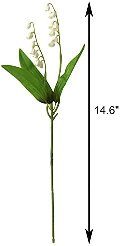 Tinsow 20 Pcs Artificial Lily of the Valley Flowers Bundle