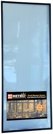 Metro Screenworks Draft Blocker - Custom Size Vinyl Window Screen