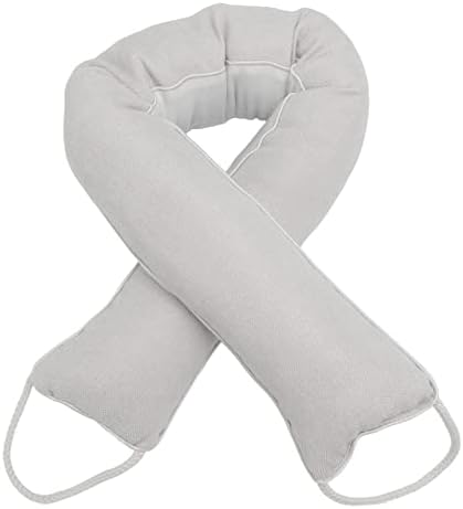 Jinlorion Door Snake Draft Stopper Soft Material Noise Blocking Washable Beige
