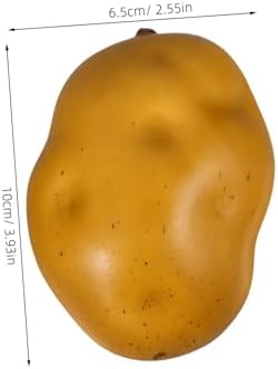 5Pcs Realistic Foam Potatoes for Home Kitchen and Photography