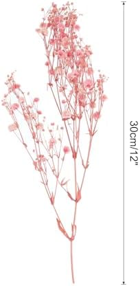 MECCANIXITY Artificial Dried Babys Breath Flowers 12 Inch Light Pink 1