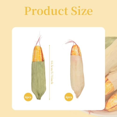 Hagao Artificial Corns for Home Kitchen Decoration 8PCS