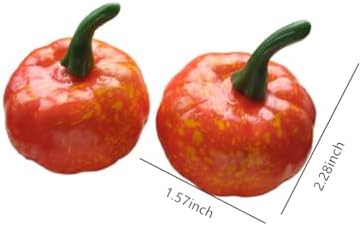 Ebonee Artificial Mini Pumpkins Halloween Decoration 12 Pack
