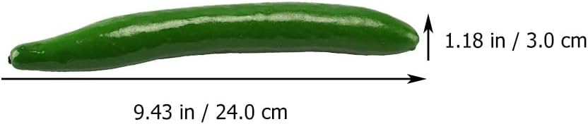 TOYANDONA 10 Pcs Realistic Artificial Cucumber Decor