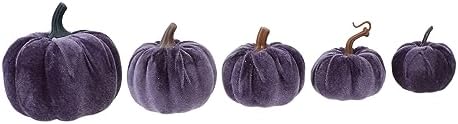 5pcs Flannel Foam Halloween Pumpkins Decor