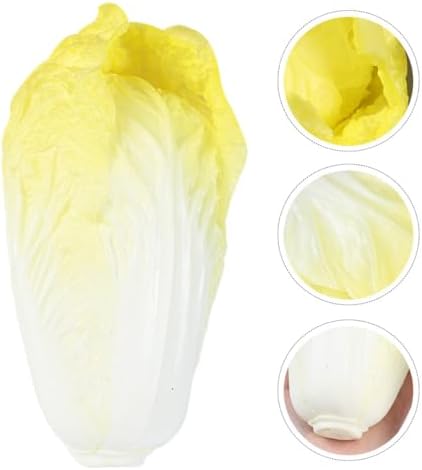 Happyyami Artificial Vegetables Realistic Chinese Cabbage Decor