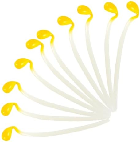 Garneck 12pcs Lifelike Artificial Bean Sprout Models for Preschool Education and Photography
