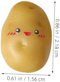 PRETYZOOM 36pcs Mini Artificial Potatoes for Decor and Photography