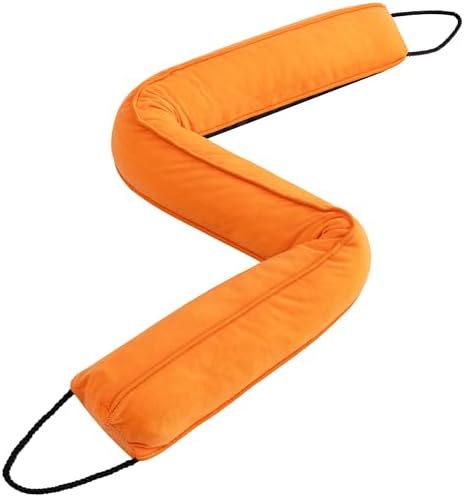 Sunolga 38 Inch Draft Stopper with Removable Cover Orange