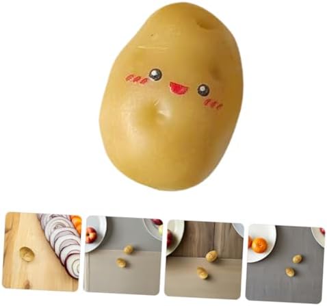 PRETYZOOM 36pcs Mini Artificial Potatoes for Decor and Photography