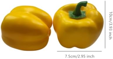 Ebonee Artificial Bell Peppers 6-Pack Realistic Decor