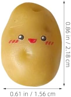 DECHOUS 36Pcs Mini Positive Face Resin Potatoes Decor