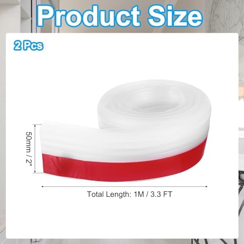 PATIKIL Door Draft Stopper 2 Pack 33FT Silicone Weather Seal Strip