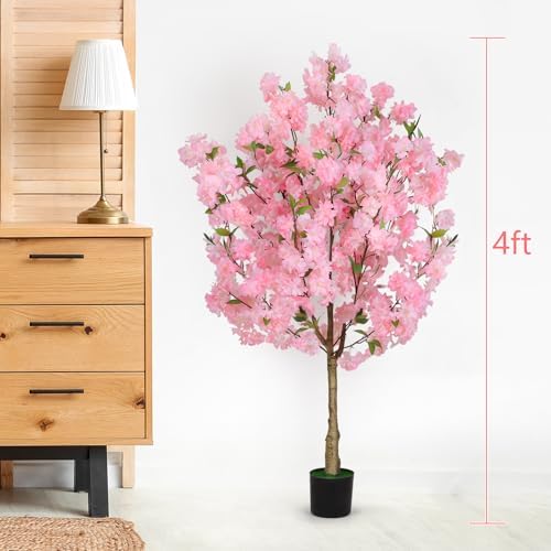 OUSHENG Artificial Cherry Blossom Tree 4FT
