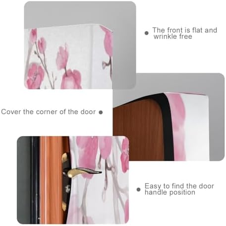 Susiyo Watercolor Cherry Blossom Halloween Door Cover