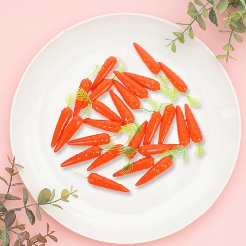 25pcs Easter Carrots Artificial Decorations for Home Party DIY