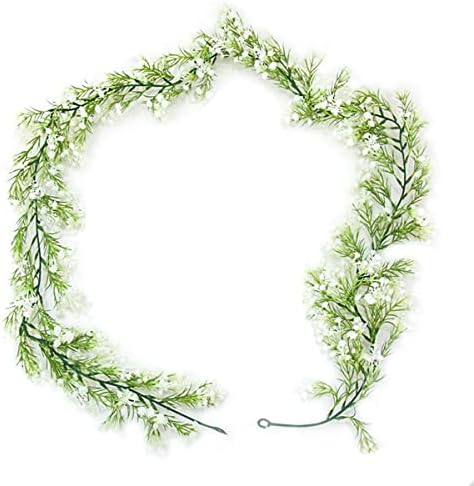 Gypsophila Artificial Flowers Garland 55 Ft White