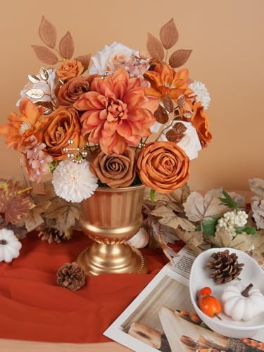 RICHMYC Artificial Flowers Wedding Centerpieces Decor Set