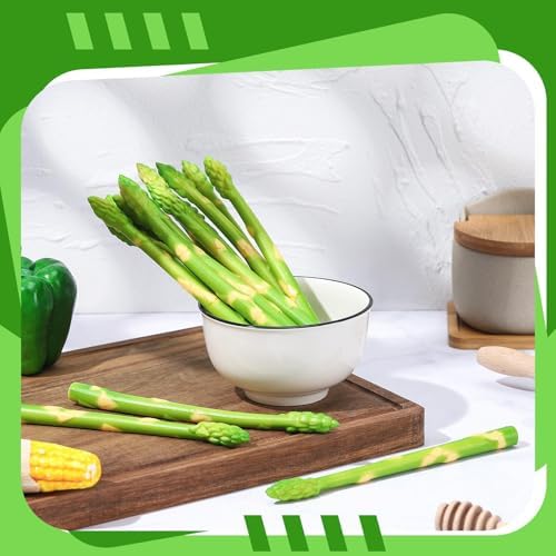 16 Pcs Realistic Artificial Asparagus Decor Set