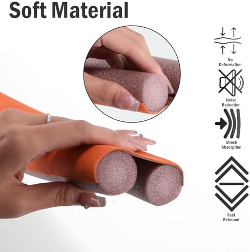 Adjustable Door Draft Stopper 366 Inch Orange