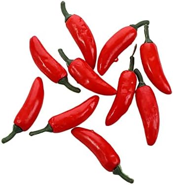 30 Pieces Artificial Chili Pepper Decor for Home Kitchen