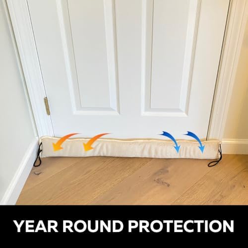 Evelots Draft Stopper 2 Pack - 36 Inch Door Insulation