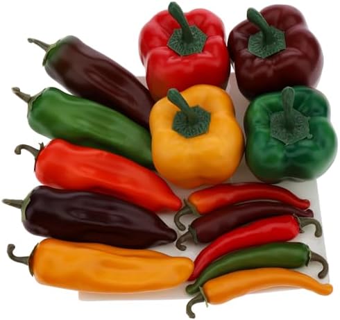 Gresorth Artificial Pepper Collection 14 PCS