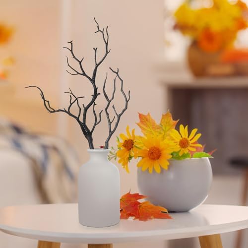 Artificial Antler Dried Tree Branches 4pcs Black Plastic Manzanita Decor