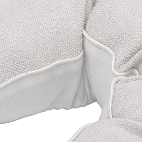 Jinlorion Door Snake Draft Stopper Soft Material Noise Blocking Washable Beige