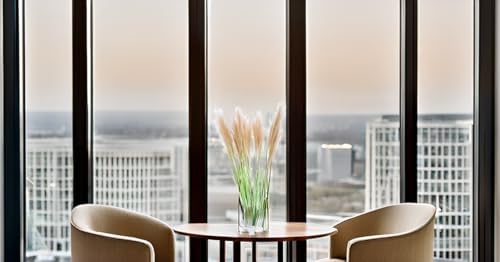 UiiziC Faux Pampas Grass 5 PCS Artificial Flower Decor
