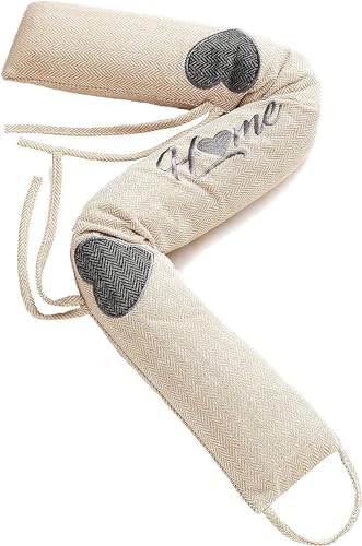 Praknu Door Draft Stopper 35 Inches Beige