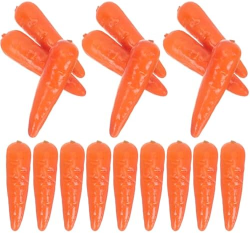 30Pcs Mini Foam Carrots for Decor and Props