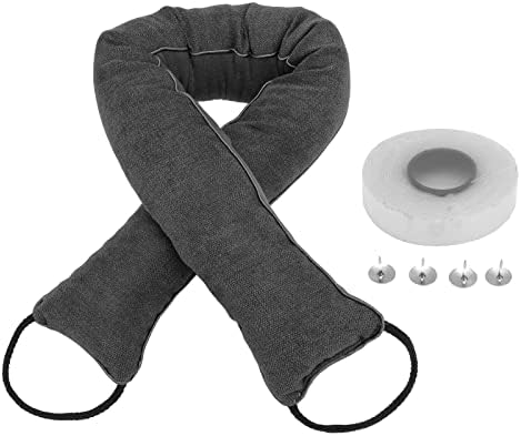 Jeanoko Door Snake Draft Stopper Dark Gray