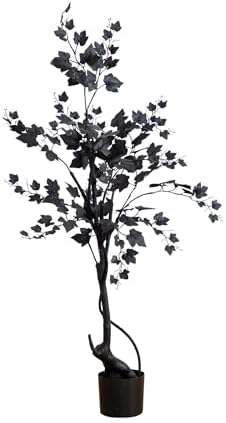 Nearly Natural 4ft Halloween Maple Artificial Tree