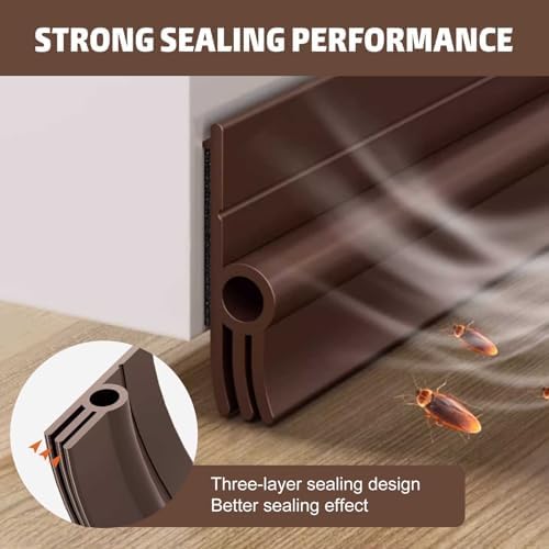 Under Door Draft Stopper with Adhesive 39 Inch Length 15 Inch Width