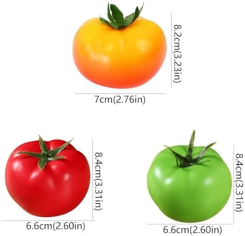 5pcs Artificial Tomato for Home Kitchen Party Christmas Decoration