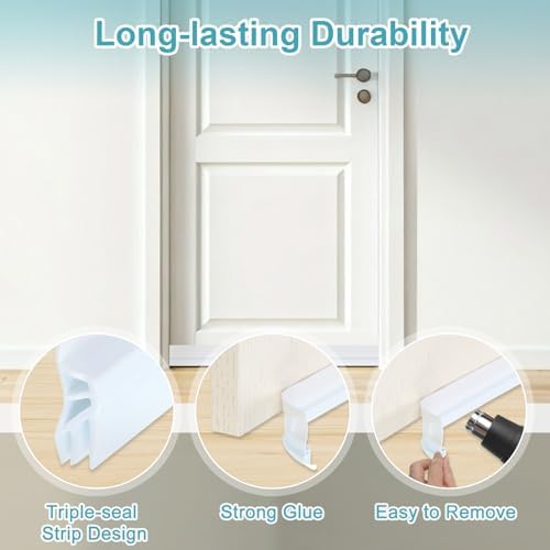 Uxcell 2 Pack Door Draft Stopper White Orange