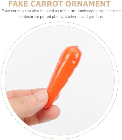 30Pcs Mini Foam Carrots for Decor and Props