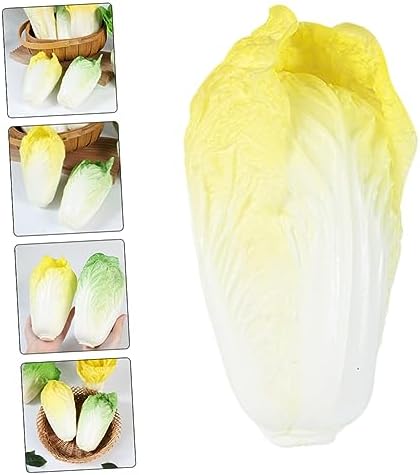 Lifelike Fake Cabbage Artificial Vegetable Decor for Home and Kitchen
