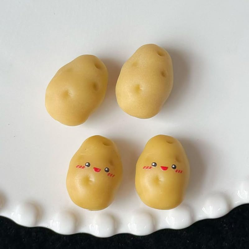 30pcs Mini Resin Potato Decor for Graduates and Crafts