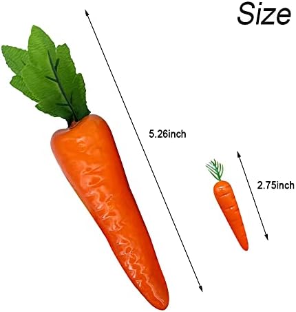 Laiiqi 35Pcs Artificial Carrots for Decor and Photography