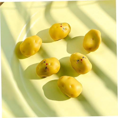 CUCUFA Mini Artificial Potatoes 50Pcs for Dollhouse Decor