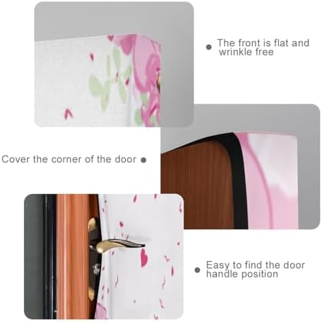 Susiyo Romantic Paris Pink Halloween Door Cover