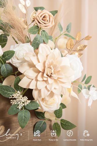 Lings Moment 2pcs Fall Wedding Artificial Floral Swags Welcome Sign Flowers Backdrop