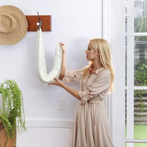 Adjustable 36 Inch Linen Draft Stopper Gray