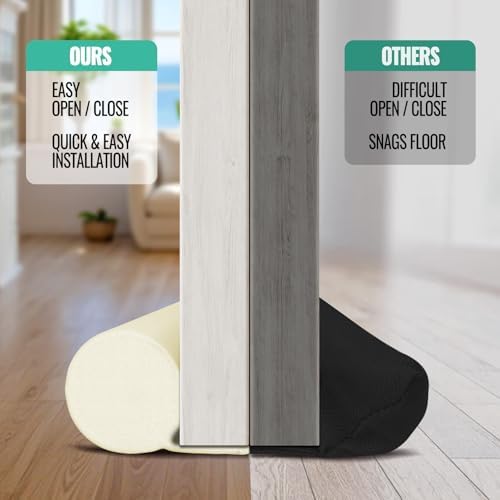 OSAMEDA Door Draft Stopper 36 Inch Beige