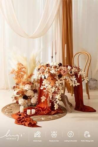 Lings Moment 2PCS Artificial Floral Swags Centerpieces